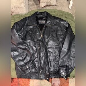 Wilson Men's Black Leather Jacket
